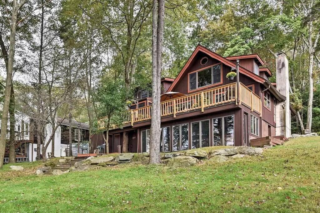 Lakefront Cabin Pvt Beach And Dock - Sunset Marina Arrowhead Lake Экстерьер фото